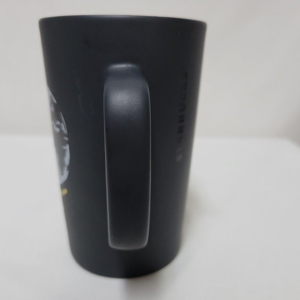 Starbucks World Globe tall mug cup black gold white 2015 16 ounces - Picture 10 of 13